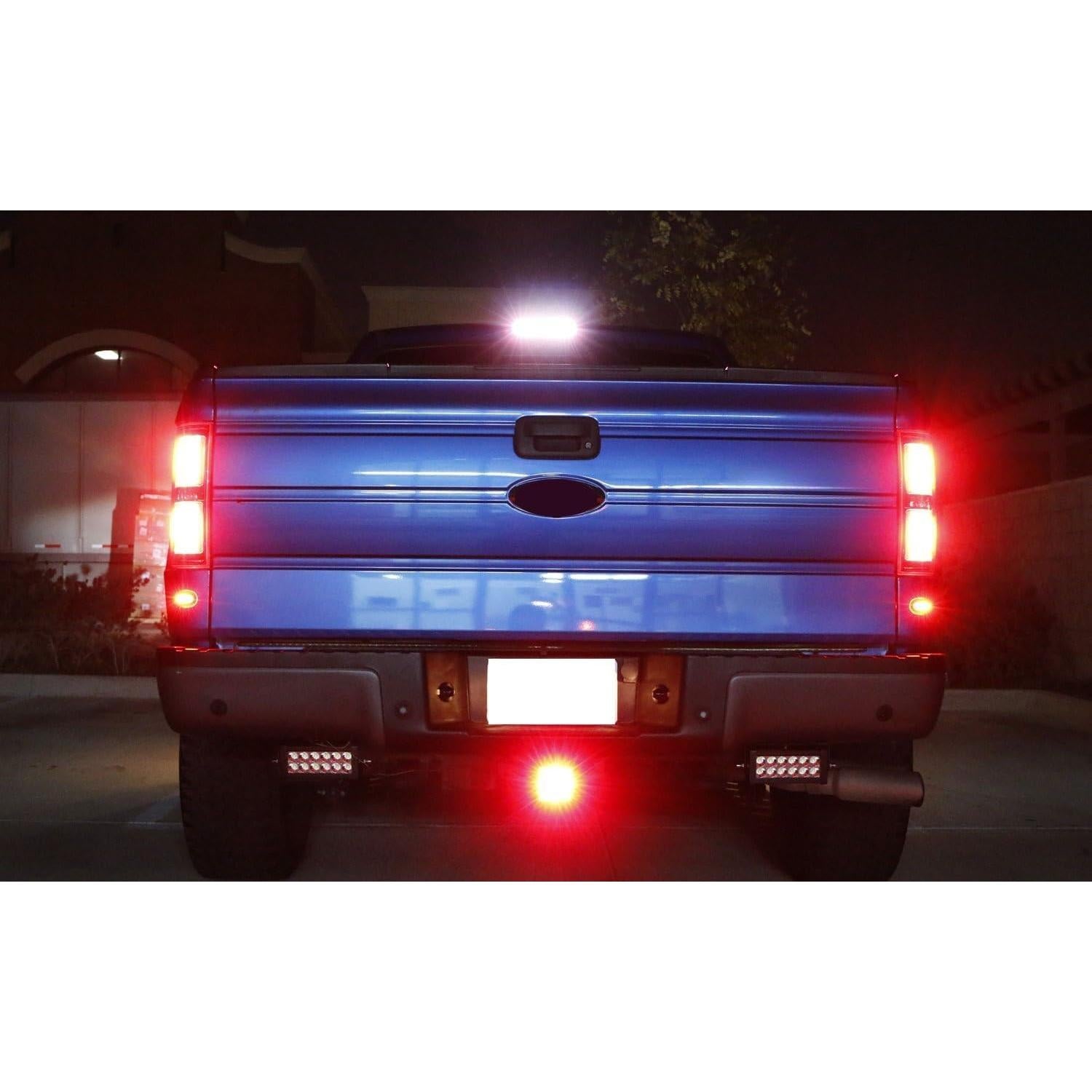 Luz de Freno de Remolque iJDMTOY 15-LED Roja Estroboscópica