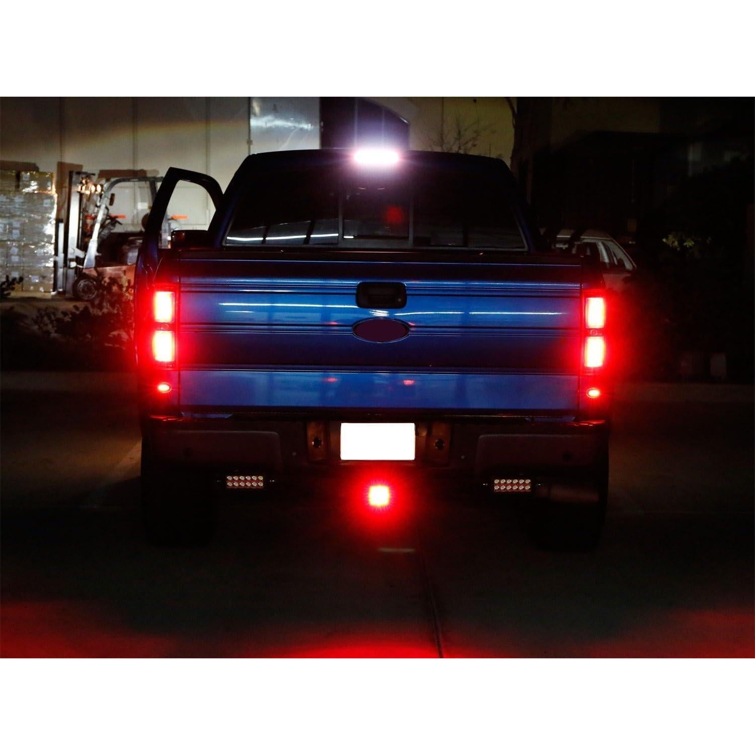 Luz de Freno de Remolque iJDMTOY 15-LED Roja Estroboscópica