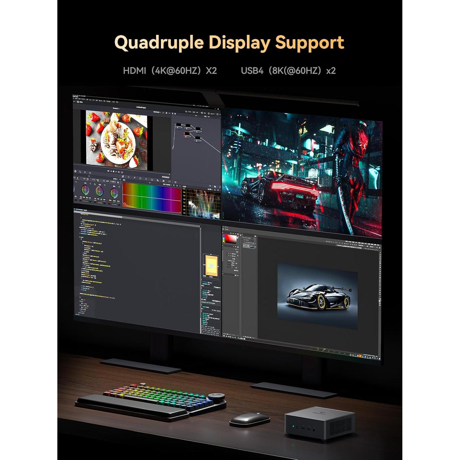 MINISFORUM UM790 Pro Mini PC Ryzen 9 64GB 1TB 8K