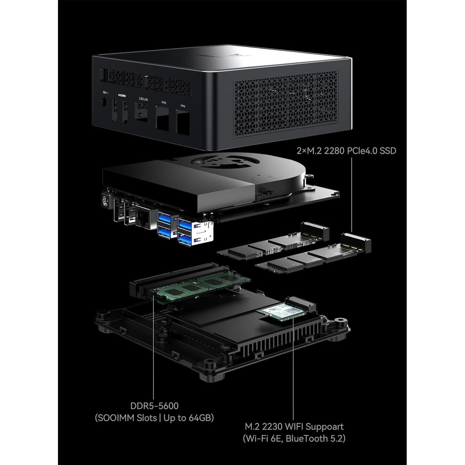 MINISFORUM UM790 Pro Mini PC Ryzen 9 64GB 1TB 8K