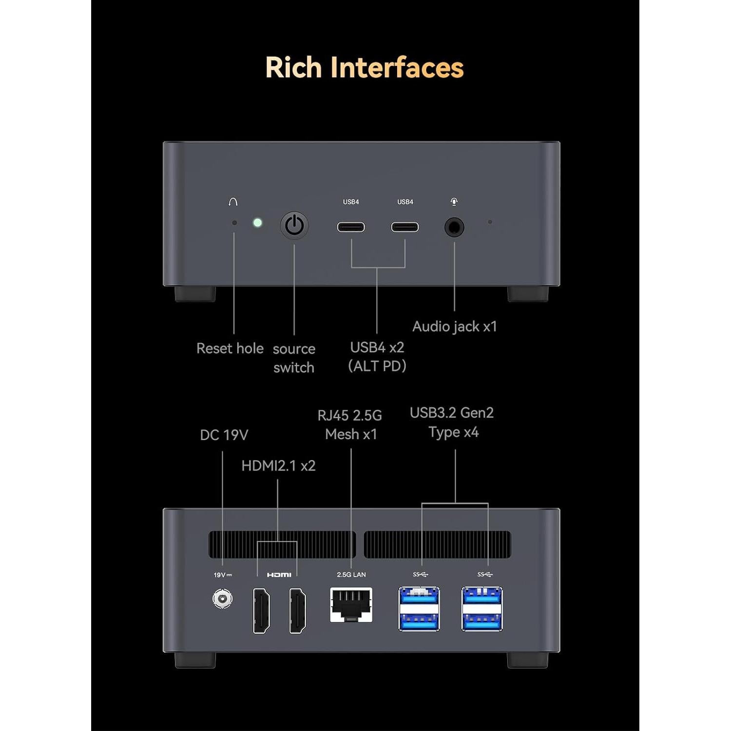 MINISFORUM UM790 Pro Mini PC Ryzen 9 64GB 1TB 8K