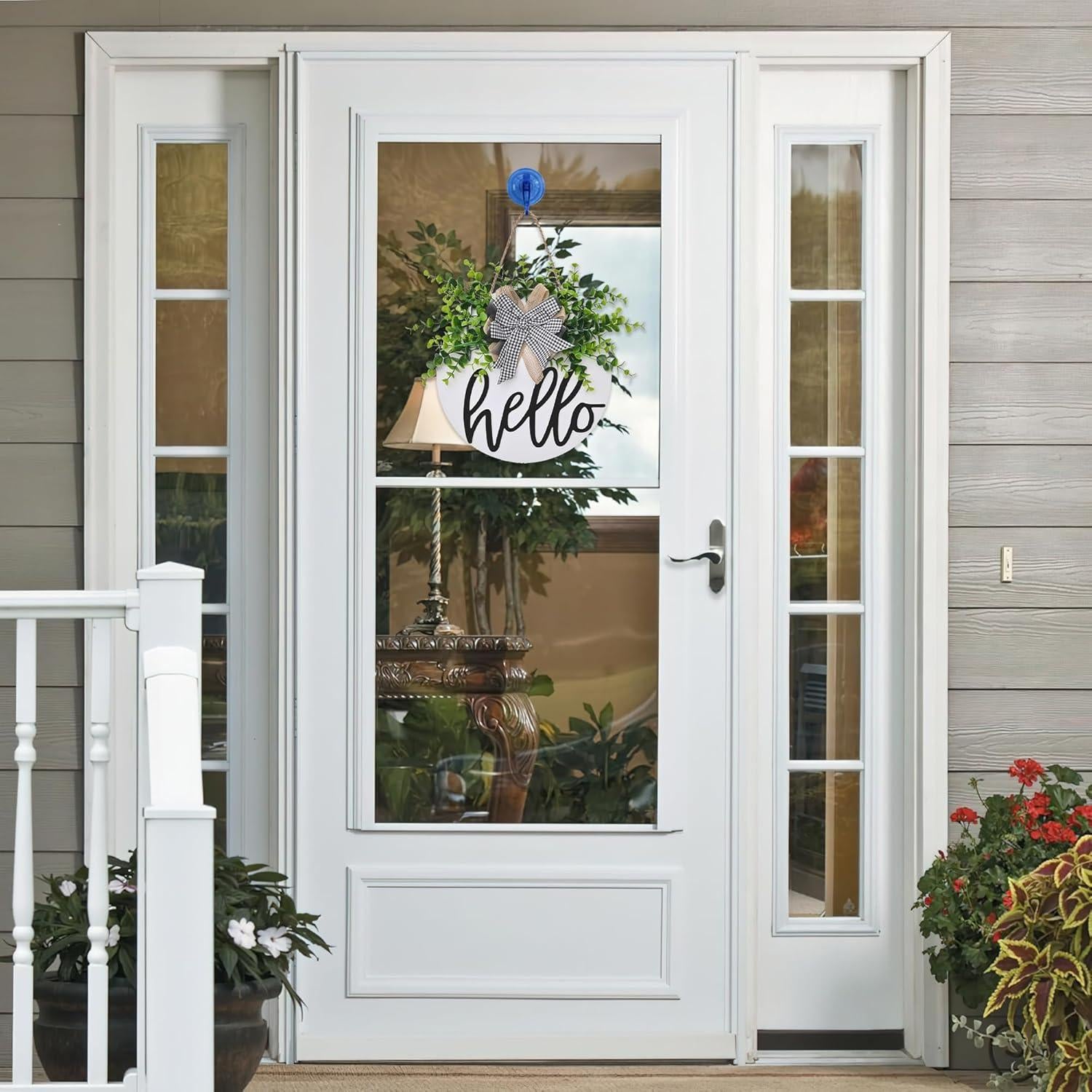 Ganchos de Ventosa ANDGOO Azul, Paquete de 10, 11 lbs