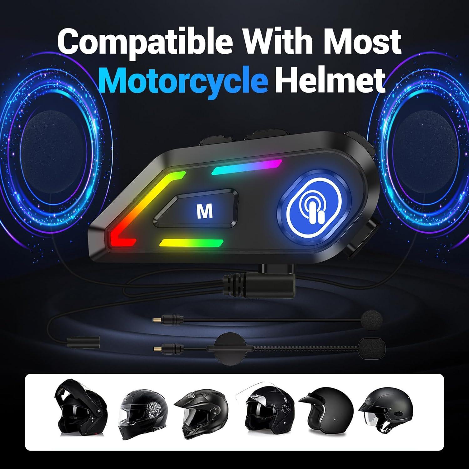 Auricular Bluetooth TOUCH TWO C5 para Motocicleta IPX5
