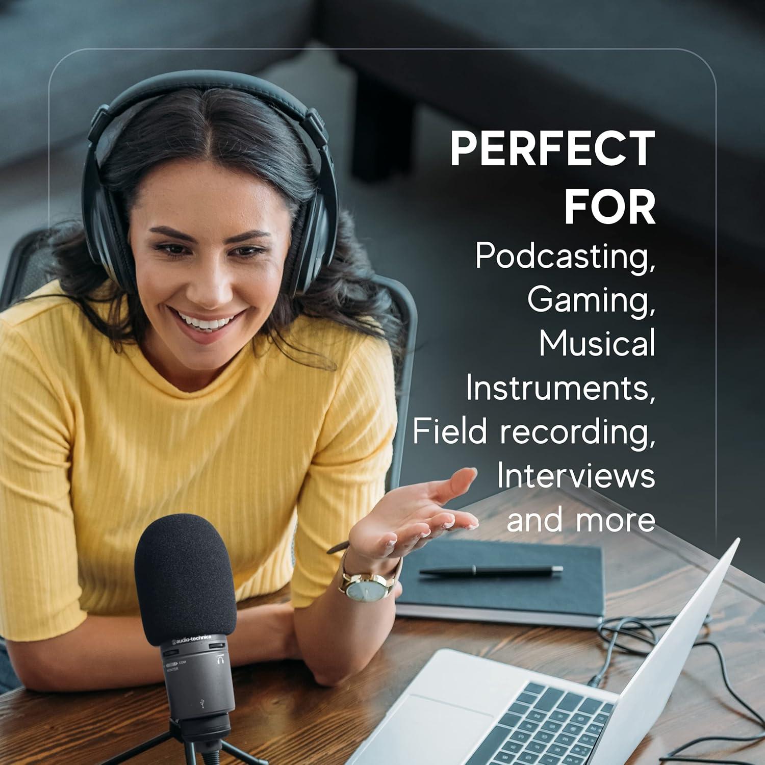 Filtro Pop Vocalbeat para Micrófono AT2020 y AT2035 - Espuma Negra