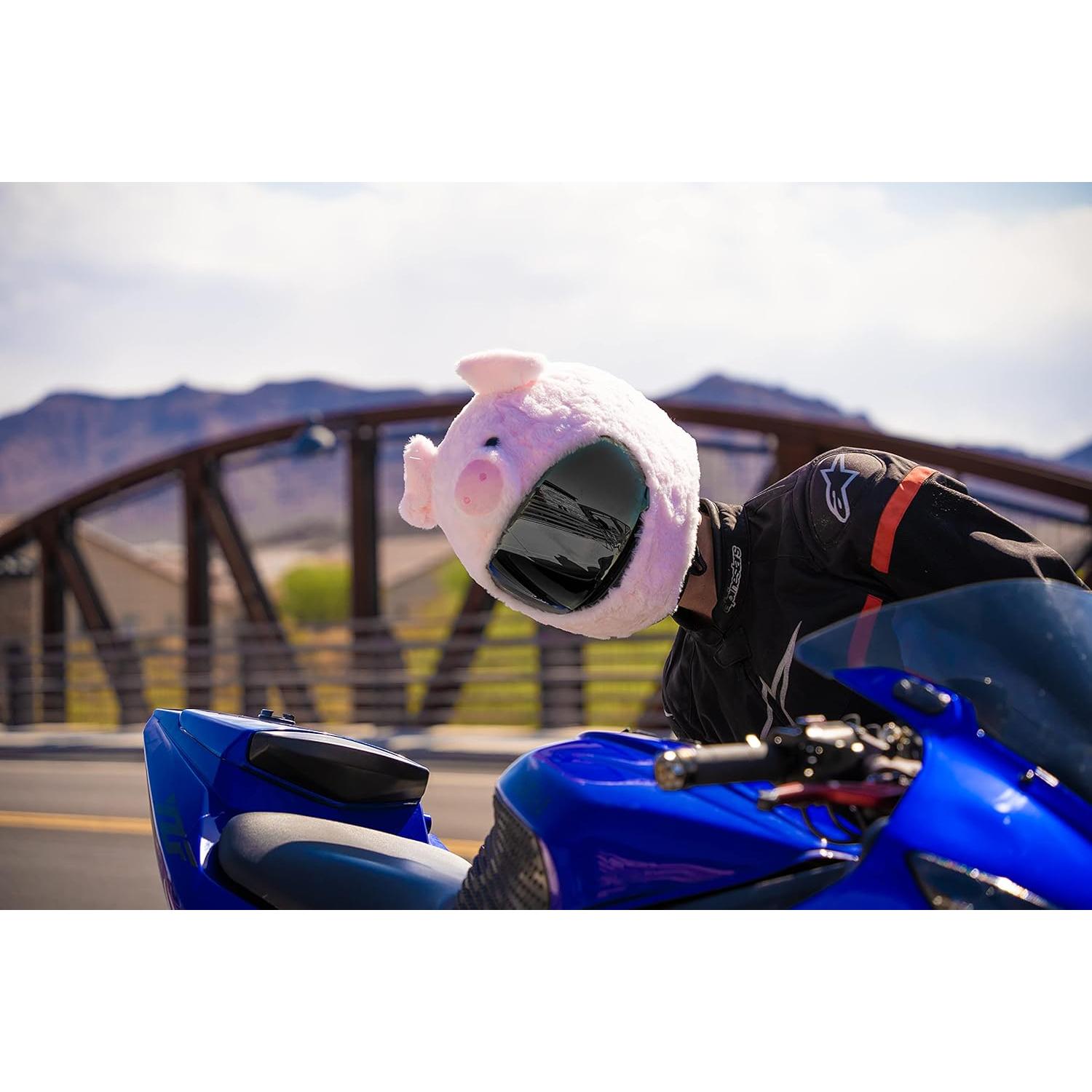 Cubierta de Casco de Moto Carbon Moto Gear Cerdo