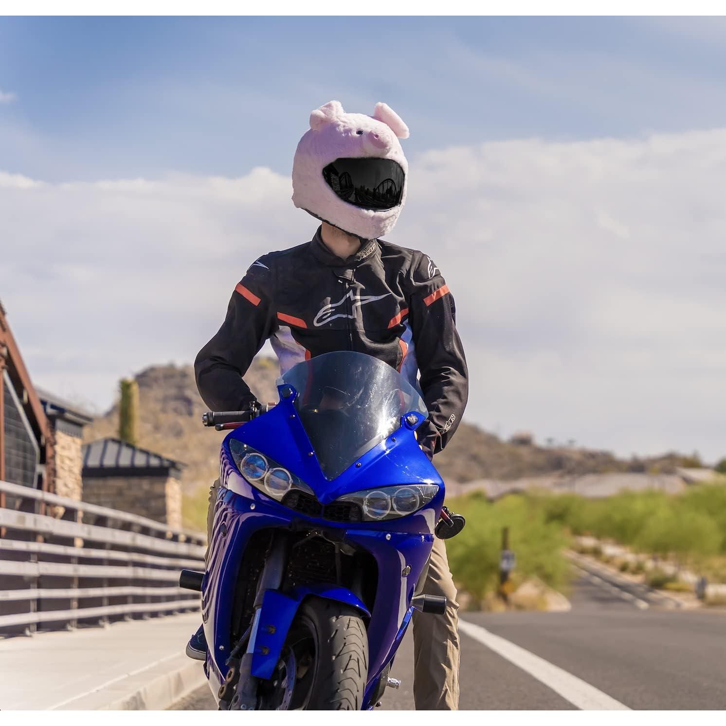 Cubierta de Casco de Moto Carbon Moto Gear Cerdo