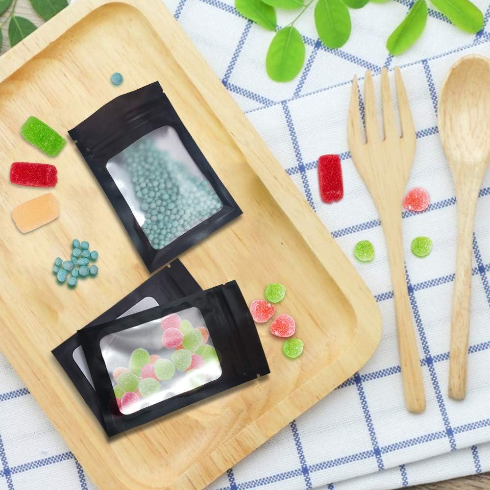 Bolsas Mylar Reutilizables STUs 100 Piezas 7.5x12 cm A Prueba de Olores