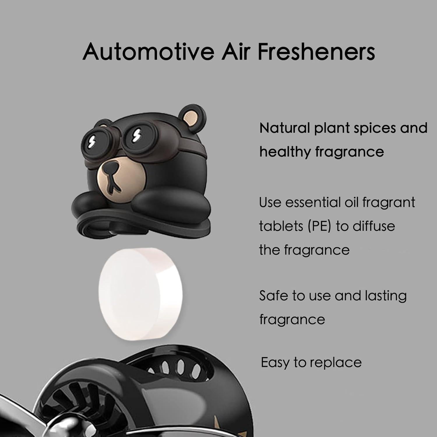 Ambientador de Auto Yokosea Oso Piloto Hélix Rotativa