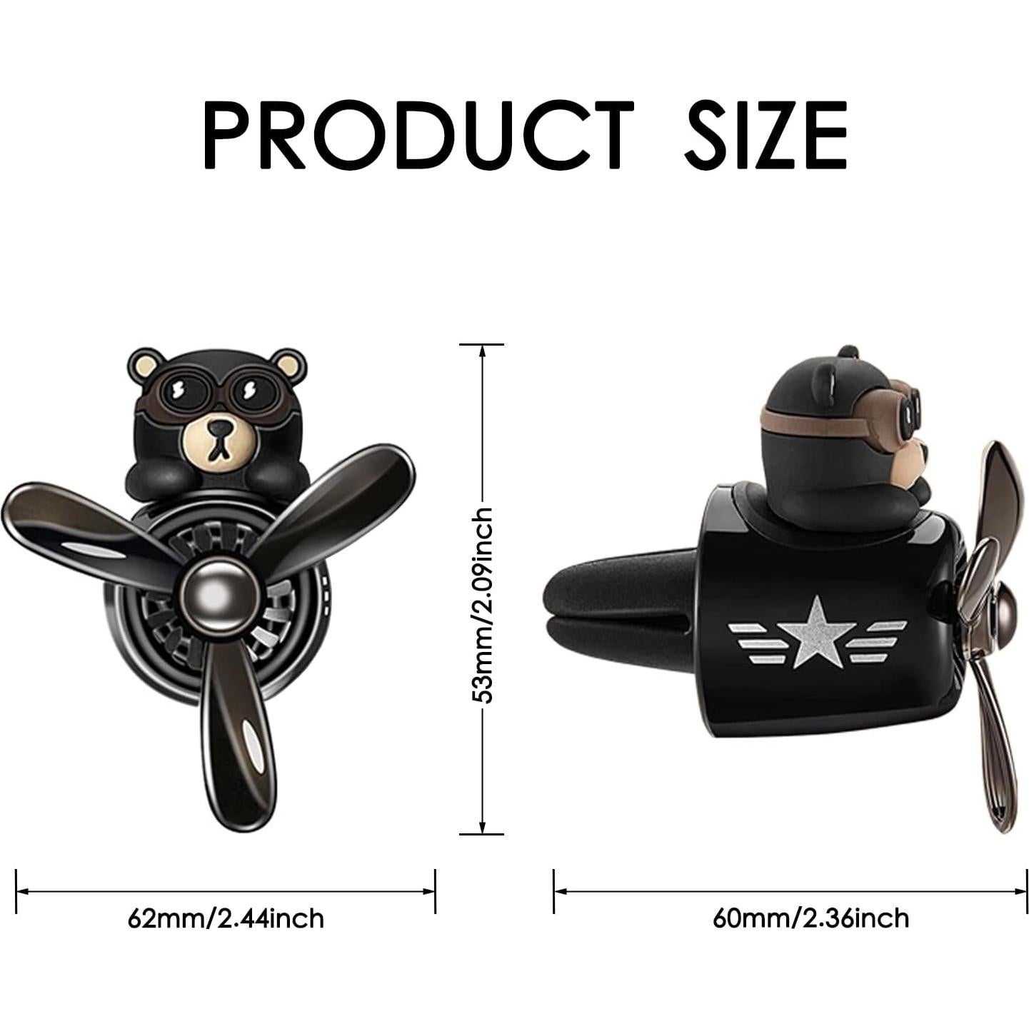 Ambientador de Auto Yokosea Oso Piloto Hélix Rotativa