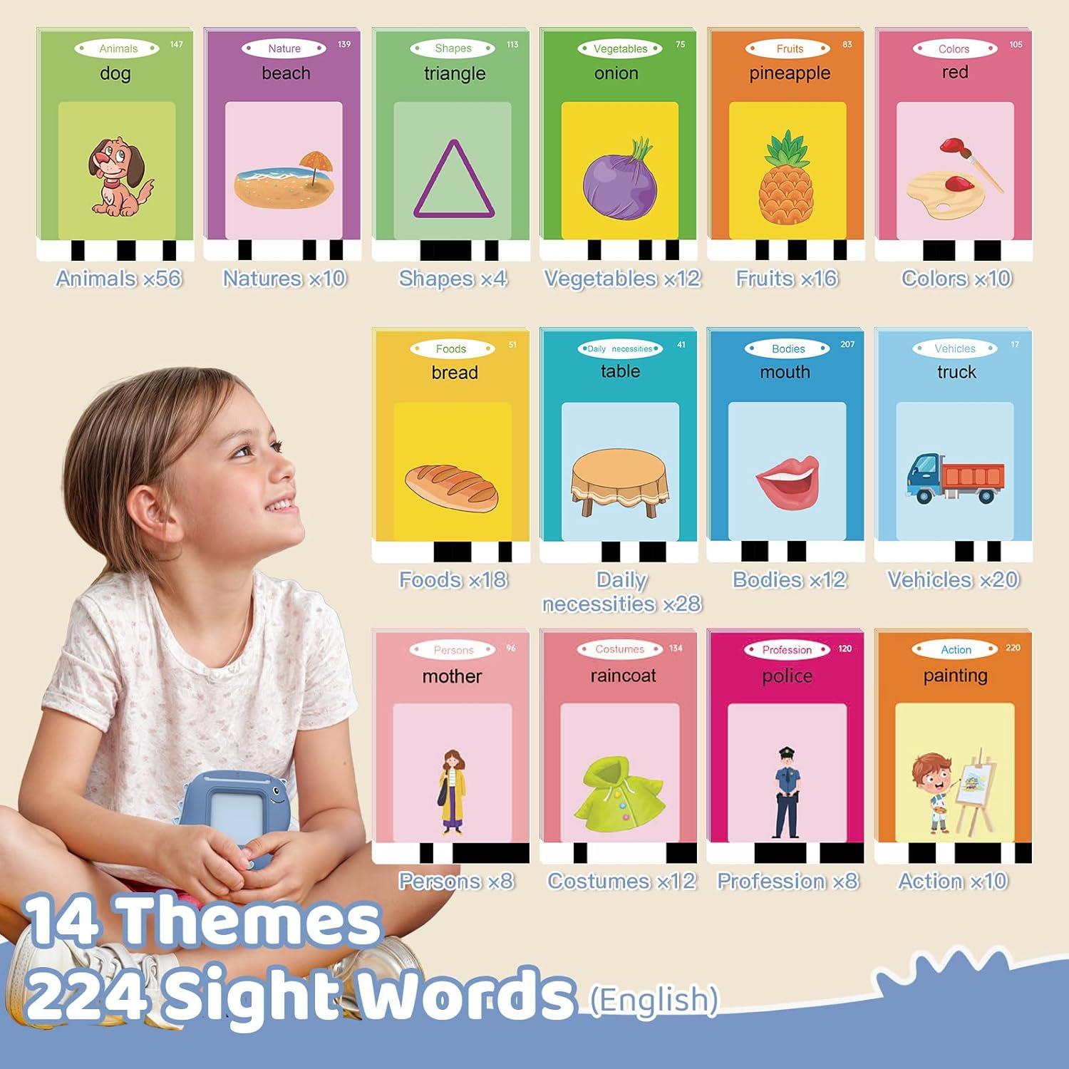 Tarjetas Flash Montessori COTADWI para Niños 2-6 Años