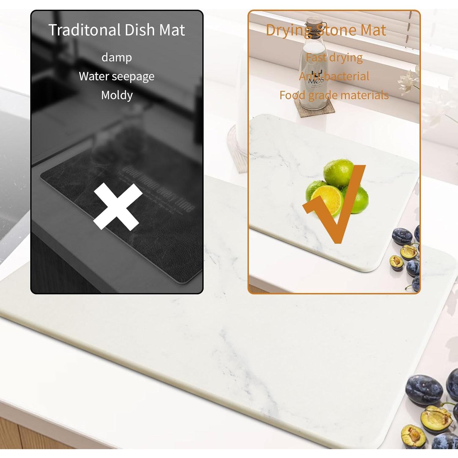 Alfombrilla de Secado de Platos DOKLY 30.48x40.64 cm Ecológica