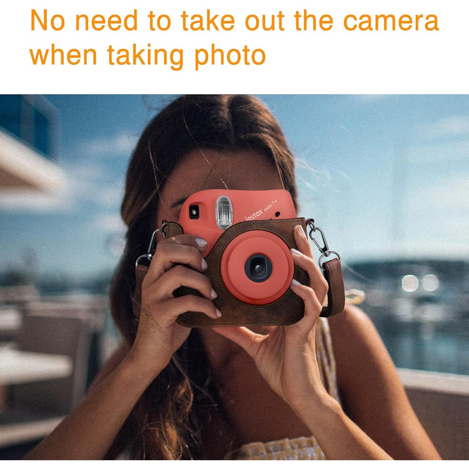 Funda Protectora Fintie para Fujifilm Instax Mini 7+ Cuero Vegano