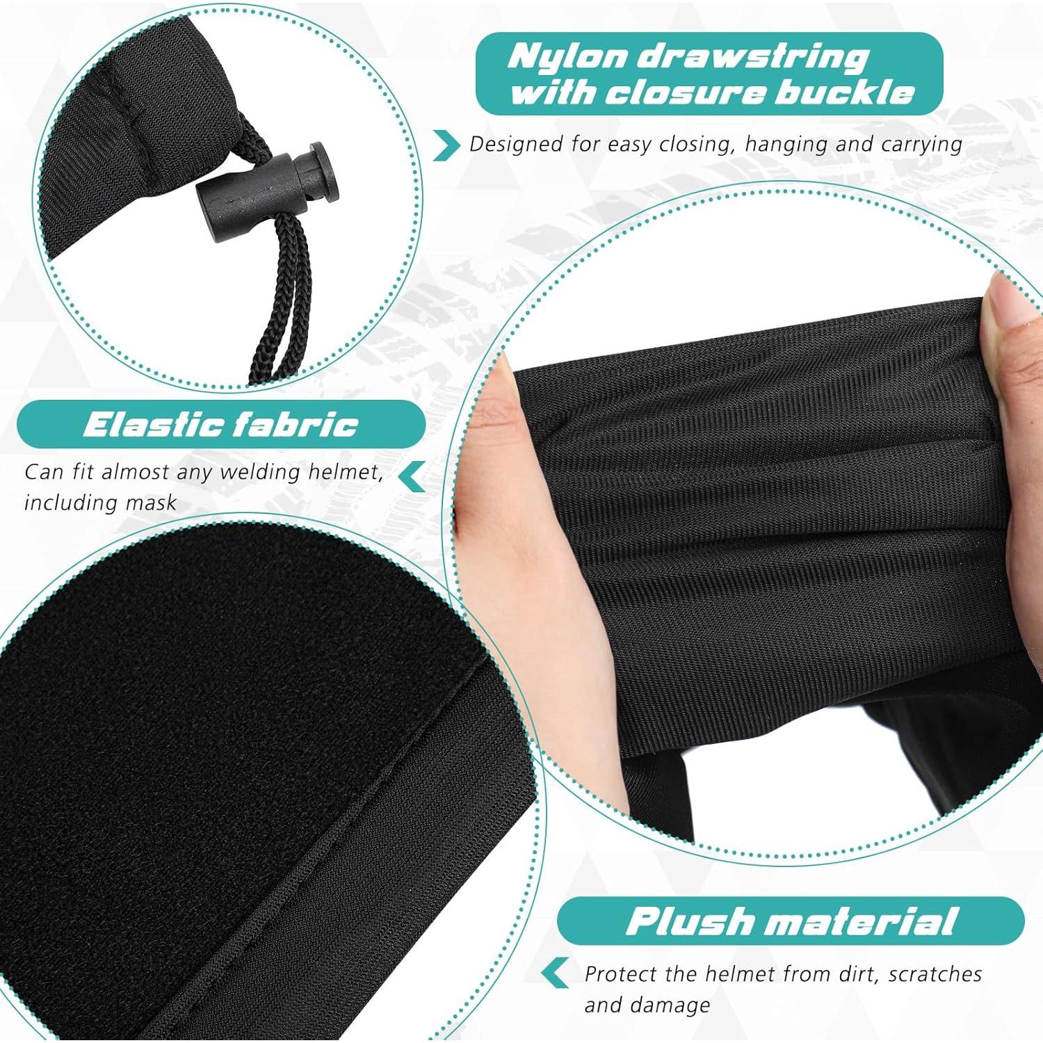 4 Bolsas de Almacenamiento para Casco Yeyeplum Negro