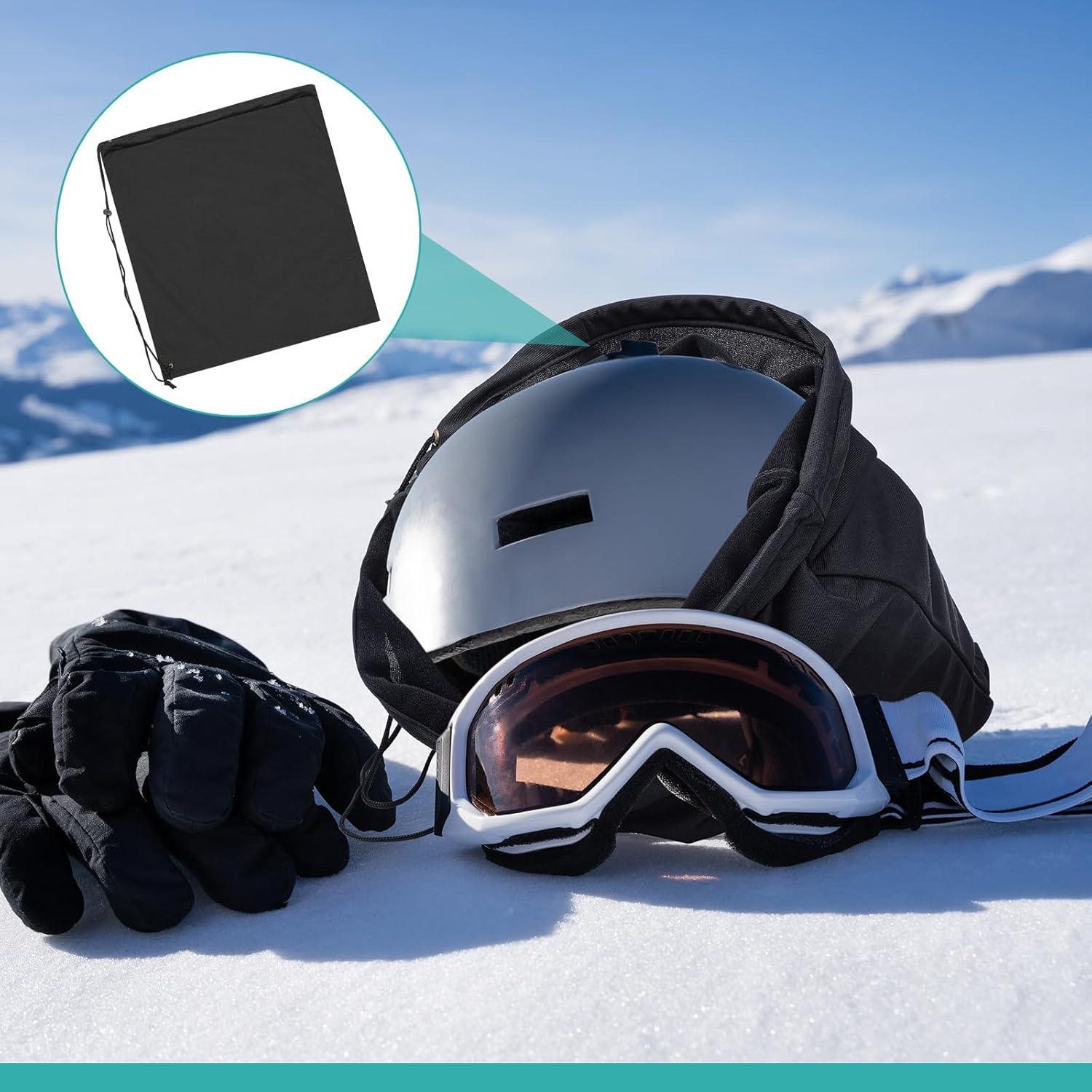 4 Bolsas de Almacenamiento para Casco Yeyeplum Negro