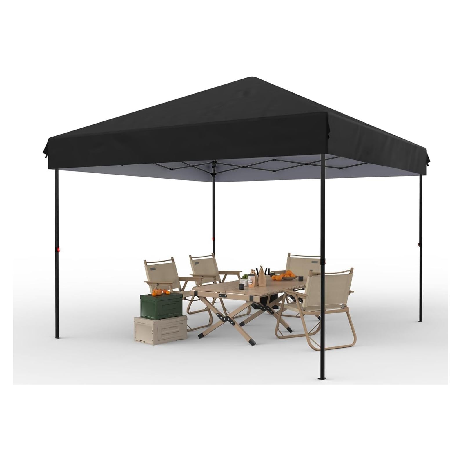 Carpa Plegable 3x3m OUTGOODS con Protección UV y Altura Ajustable