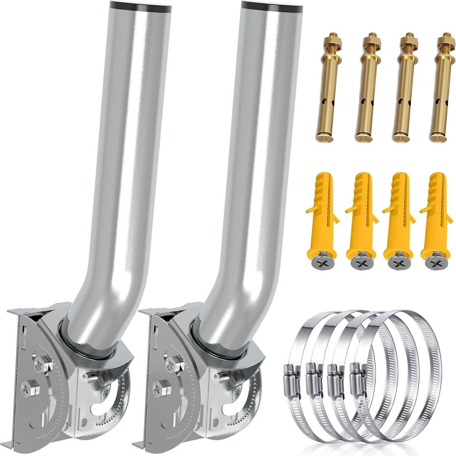 Soporte de Antena Inalámbrico EOQO 2-Pack Acero Inoxidable