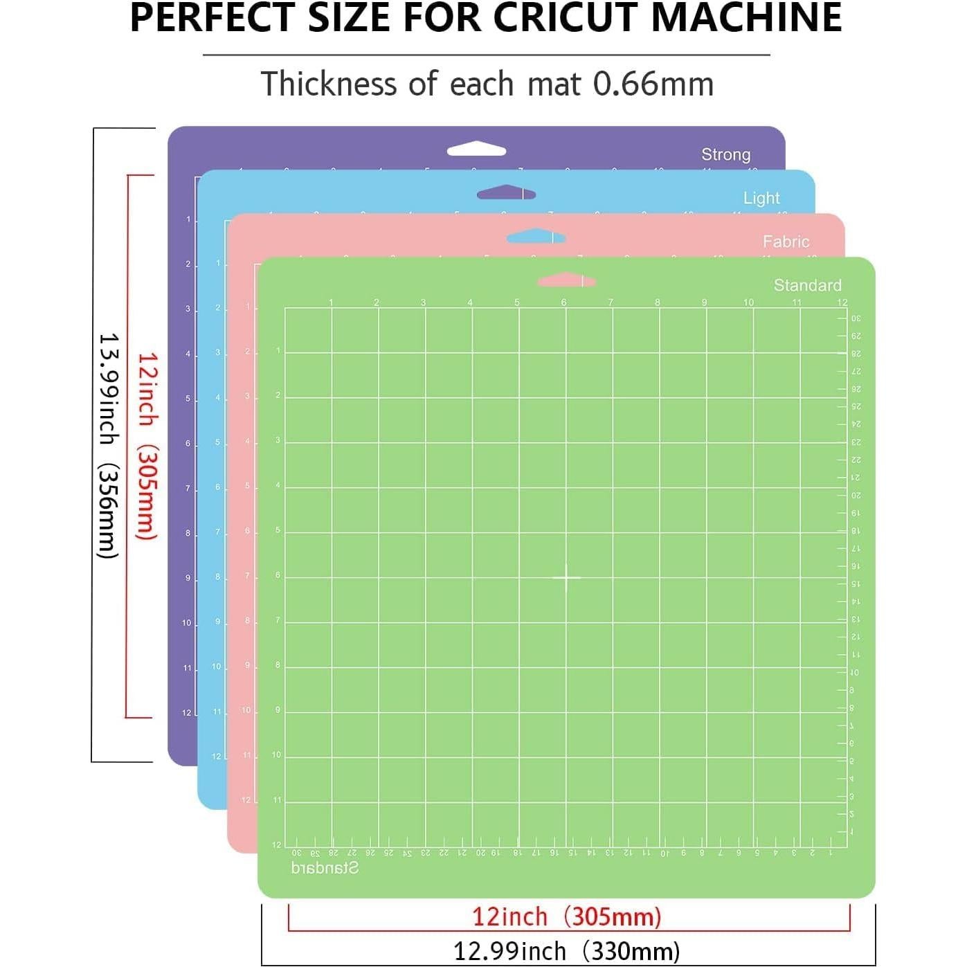 Mats de Corte Gwybkq 30.48x30.48cm 4 Pack para Cricut