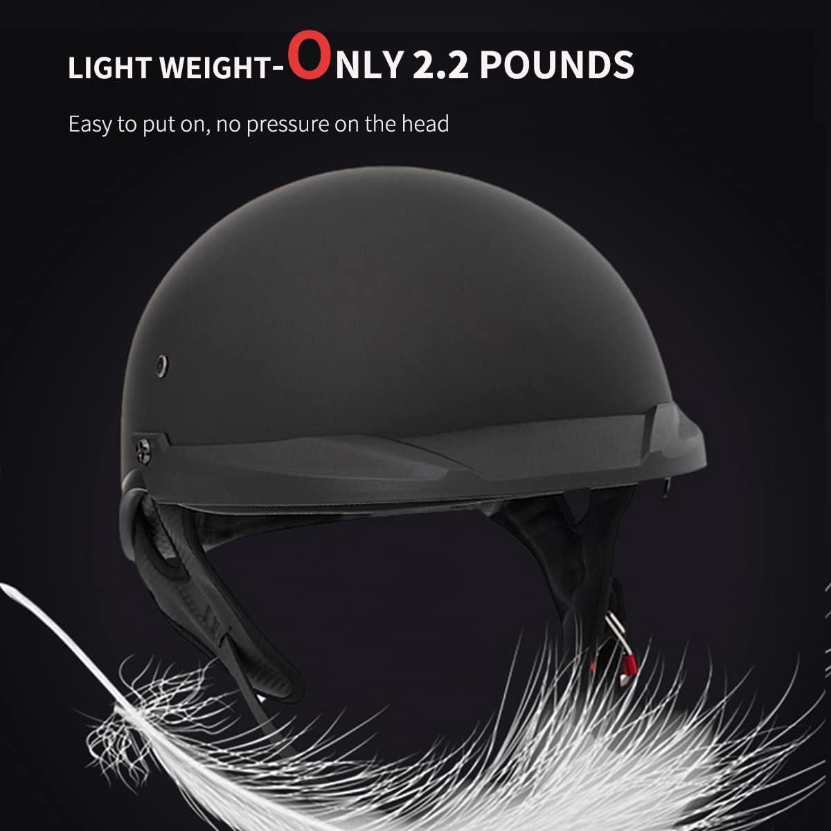 Casco de motocicleta ELCYCO EL-MD513 medio con visera solar