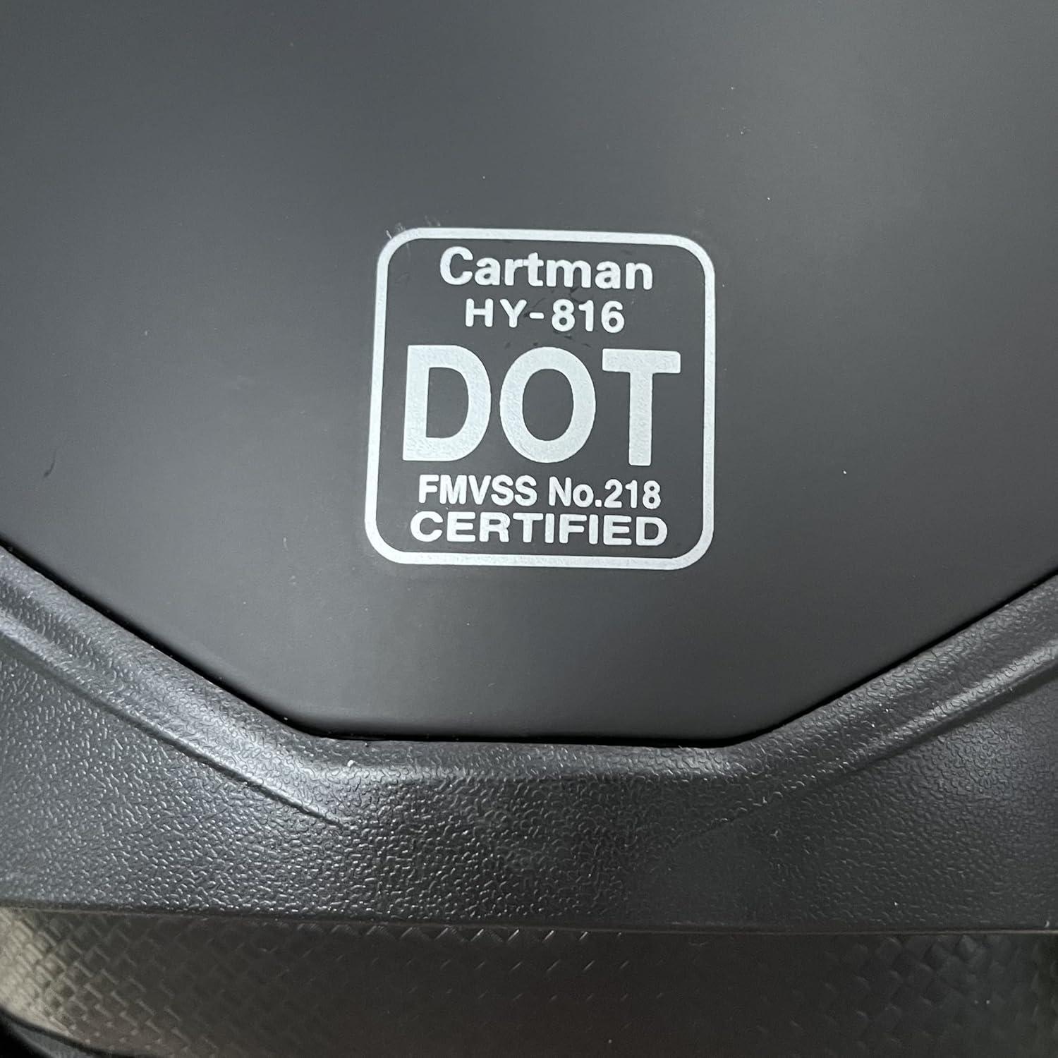 Casco Abierto Cartman para Motocicleta con Visera Solar, Grande