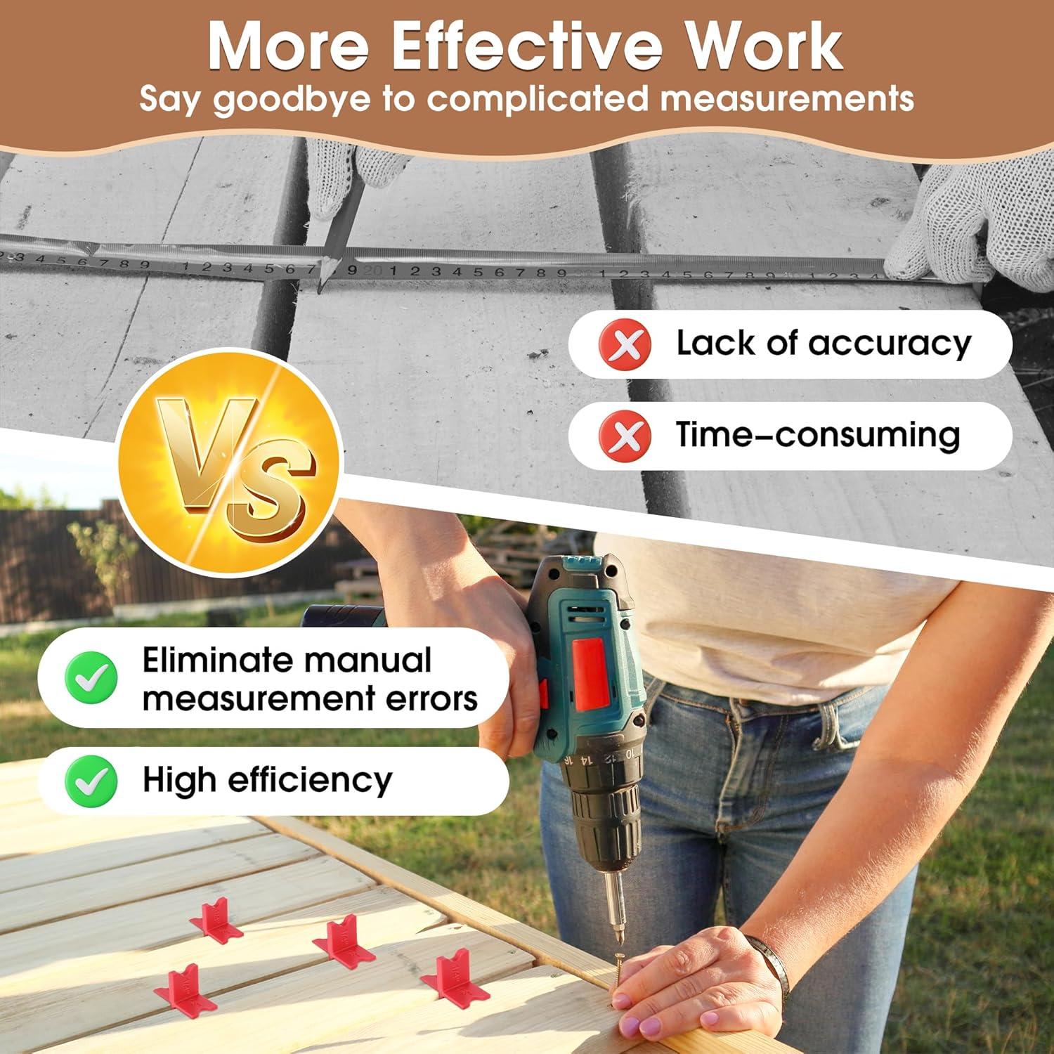 Espaciadores de Deck Saillong 4 Piezas 1.59 a 6.35 mm