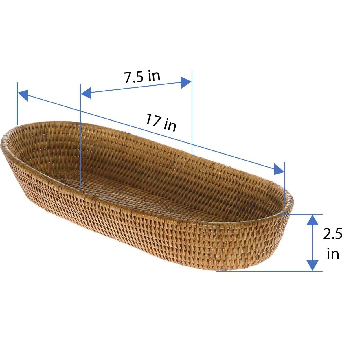 Cesta de Pan KOUBOO La Jolla Grande Ratán Marrón