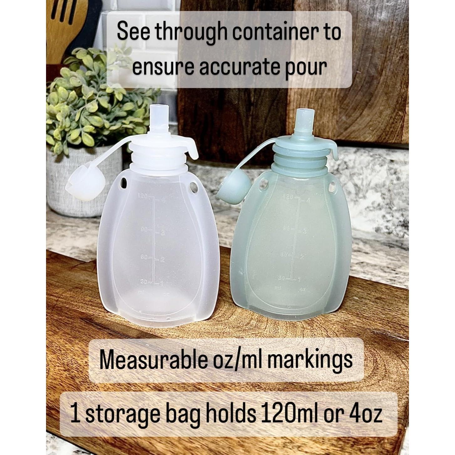 Bolsas de Almacenamiento de Leche Materna Silicona 120ml - 3 Piezas