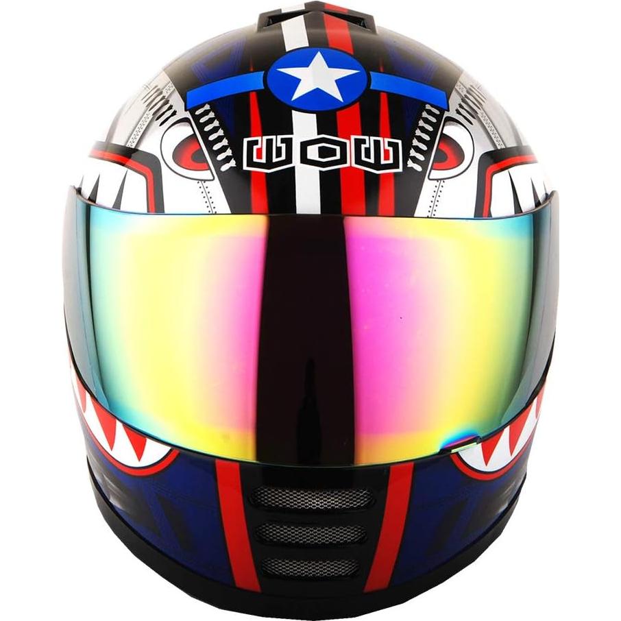 Casco Integral WOW HKY-B15 para Jóvenes + Guantes MX