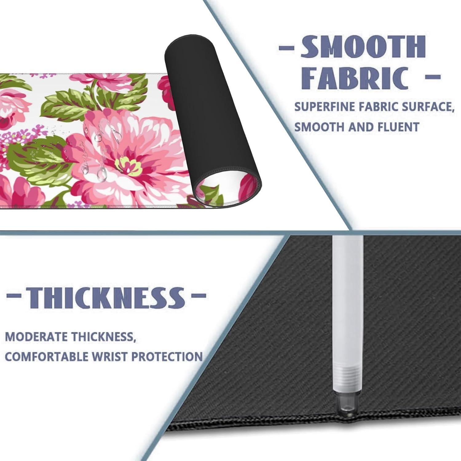 Alfombrilla de Ratón Grande VODRM Antideslizante 80x30cm Azul