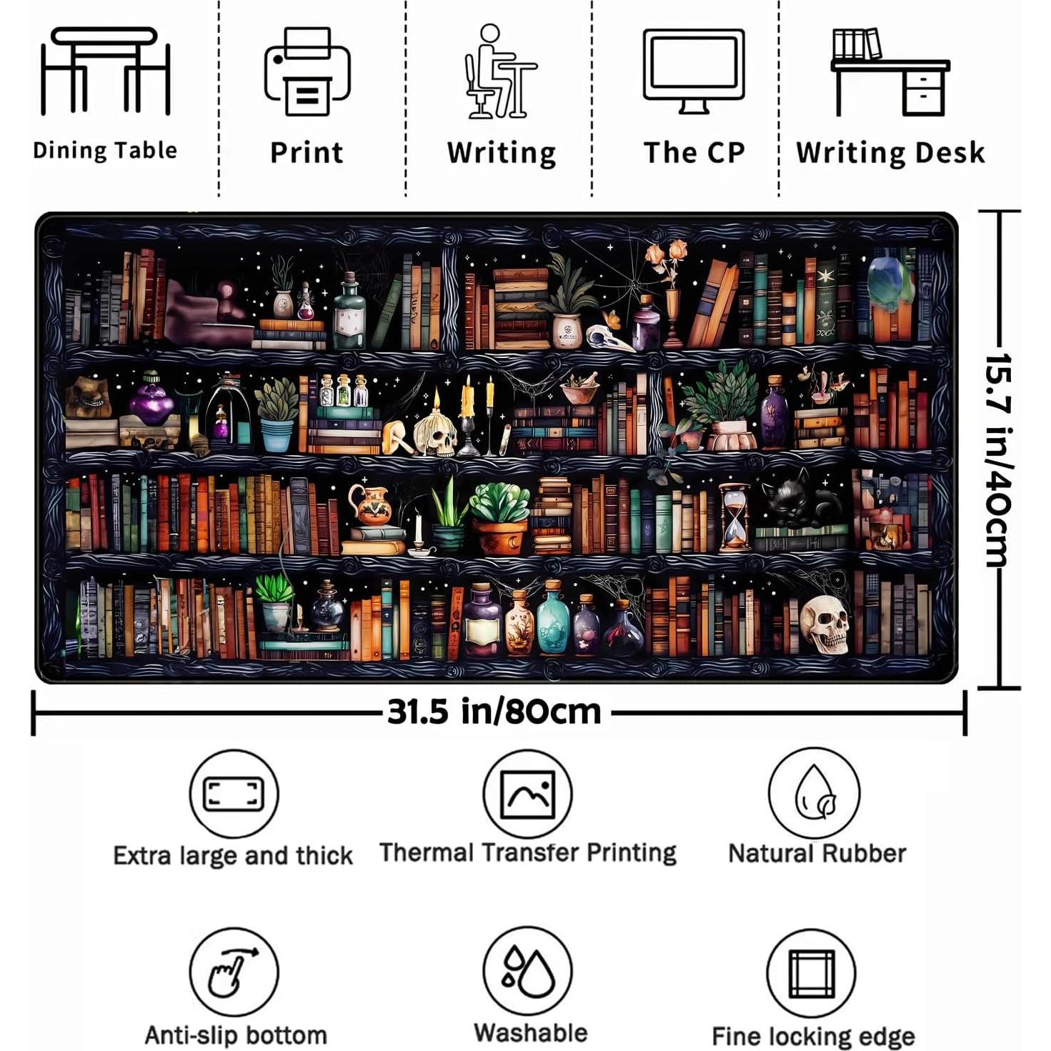 Alfombrilla de Escritorio Grande TENG DA QING 80x40 cm Antideslizante