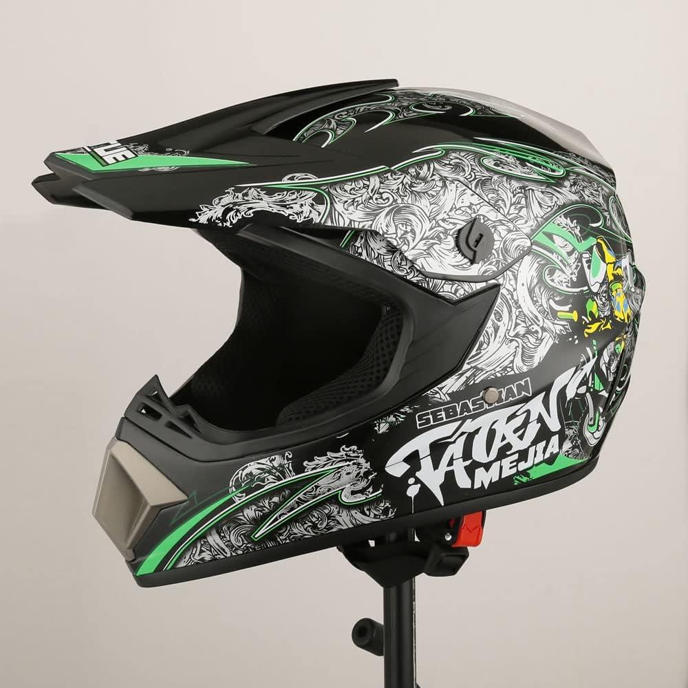 Casco Offroad Senhill TK4 Negro Mediano + Gafas y Guantes