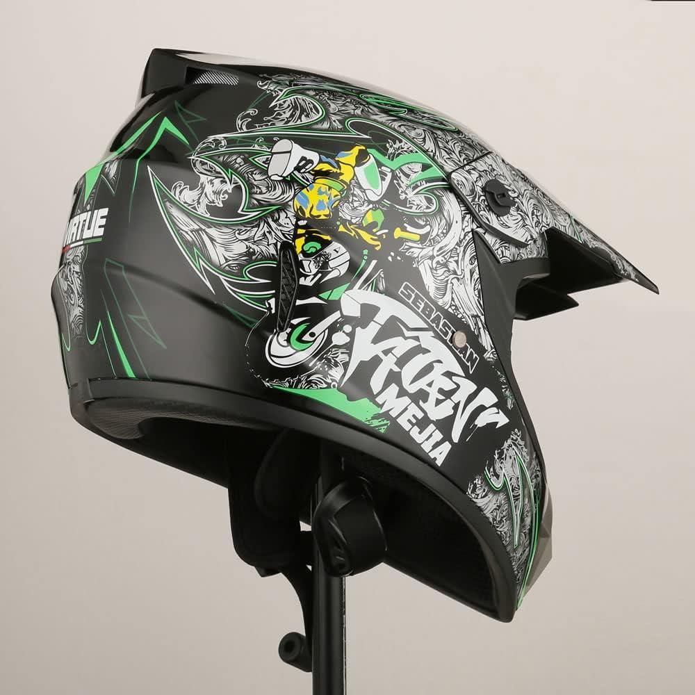 Casco Offroad Senhill TK4 Negro Mediano + Gafas y Guantes