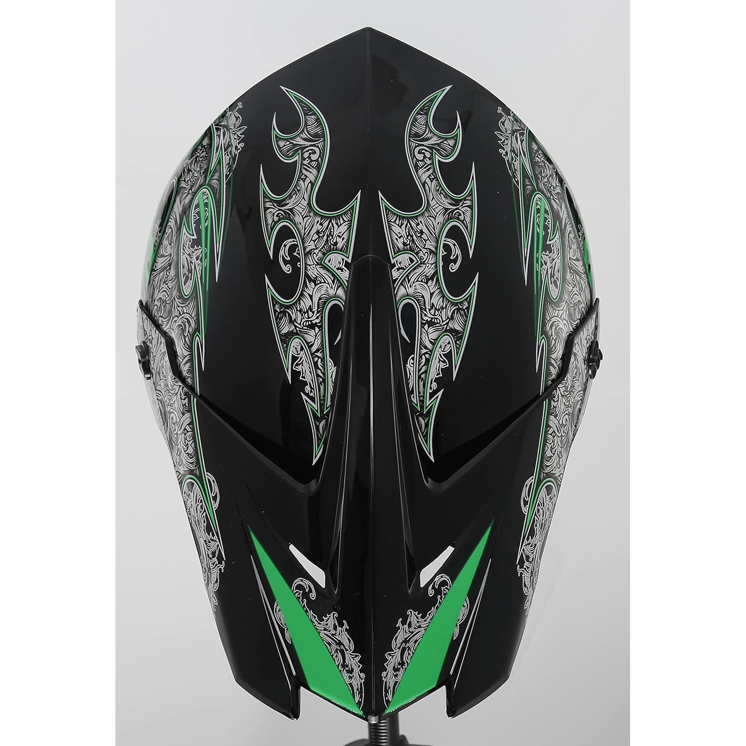 Casco Offroad Senhill TK4 Negro Mediano + Gafas y Guantes