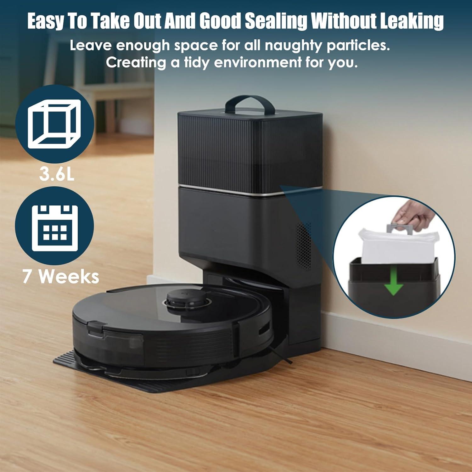 Paquete de 12 Bolsas de Polvo Koyieioo para Roborock 3L