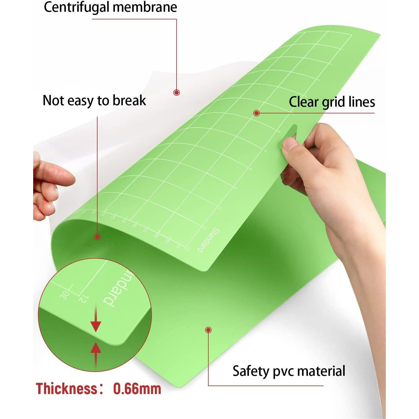 Colemoly 9 Alfombrillas de Corte 30x30 cm para Cricut