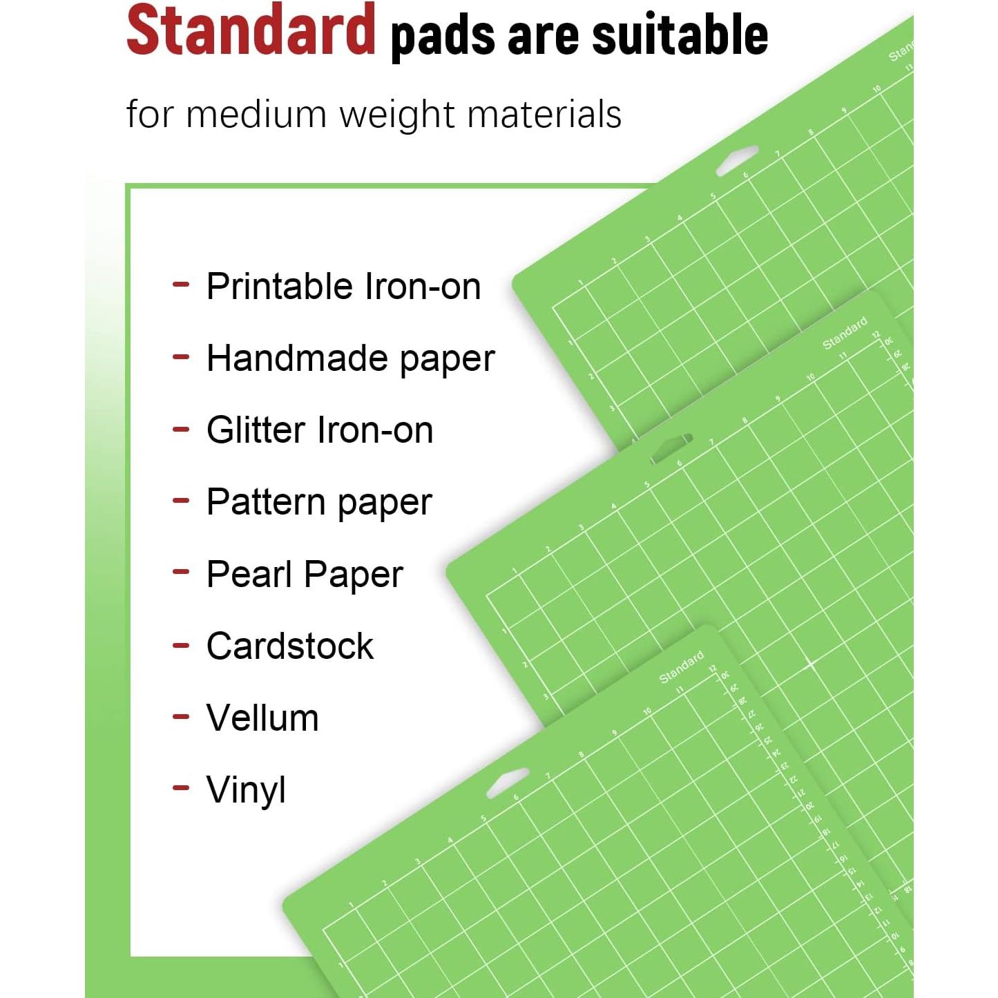 Colemoly 9 Alfombrillas de Corte 30x30 cm para Cricut