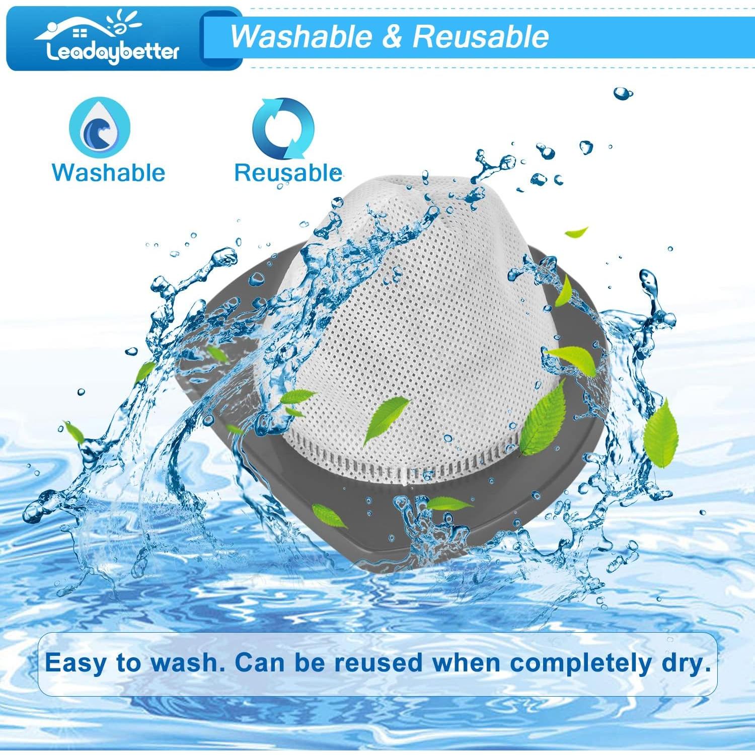 Paquete de 6 filtros de reemplazo Bissell 2033 para aspiradora