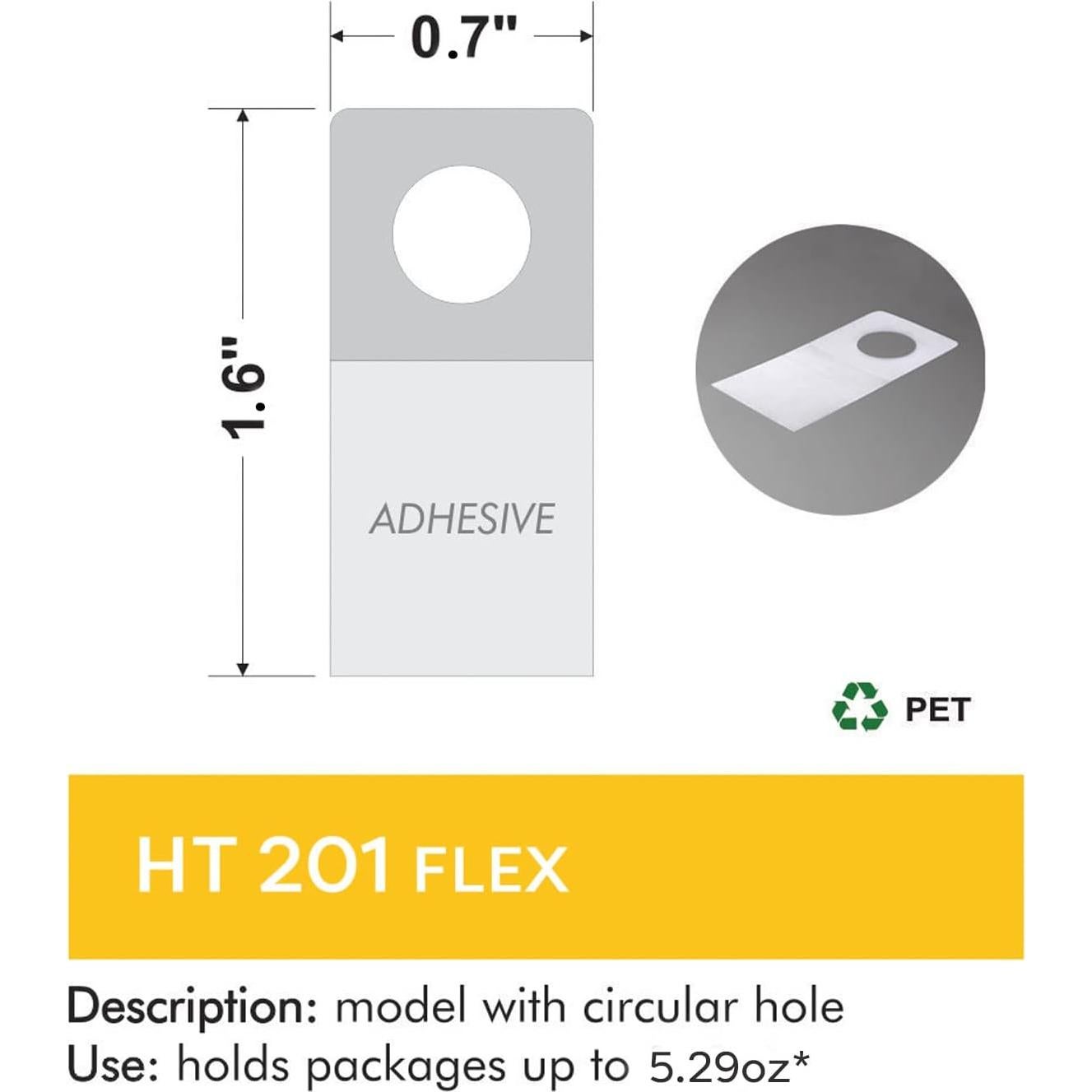Etiquetas Colgantes Redondas Adhesivas 4.1 cm NEO BRASIL - 300 Unidades