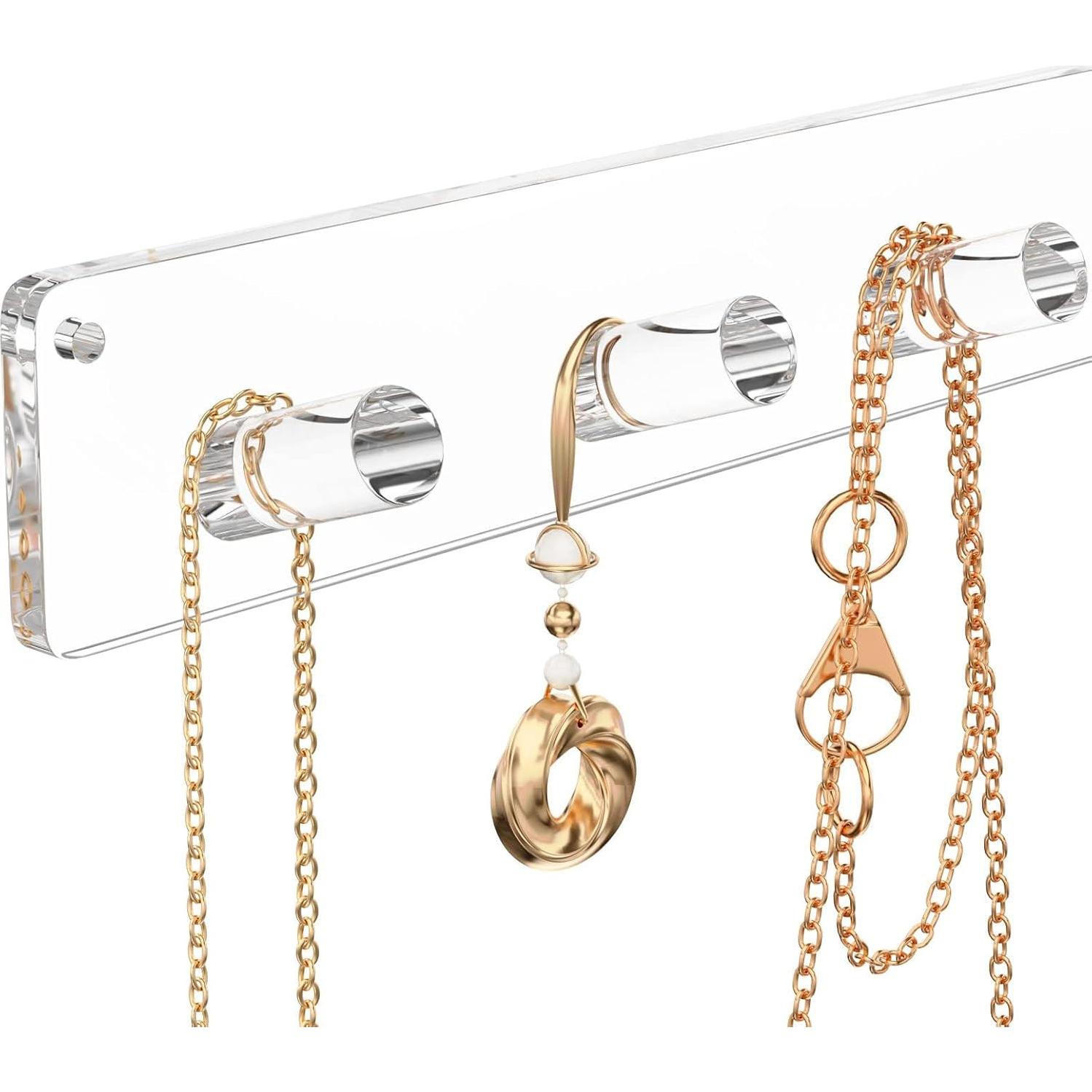 Soporte Organizador de Joyería Montado en Pared NIUBEE, 2 Paquetes