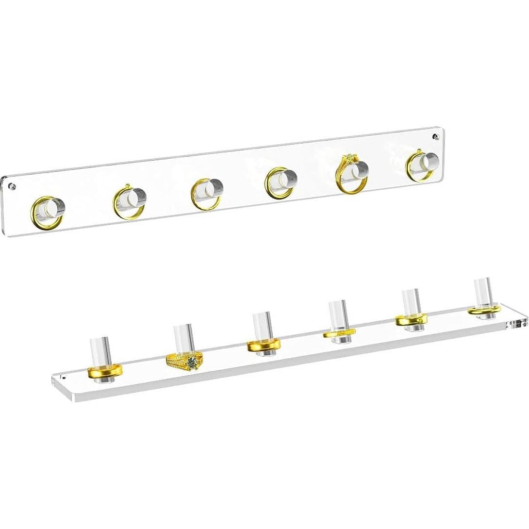 Soporte Organizador de Joyería Montado en Pared NIUBEE, 2 Paquetes