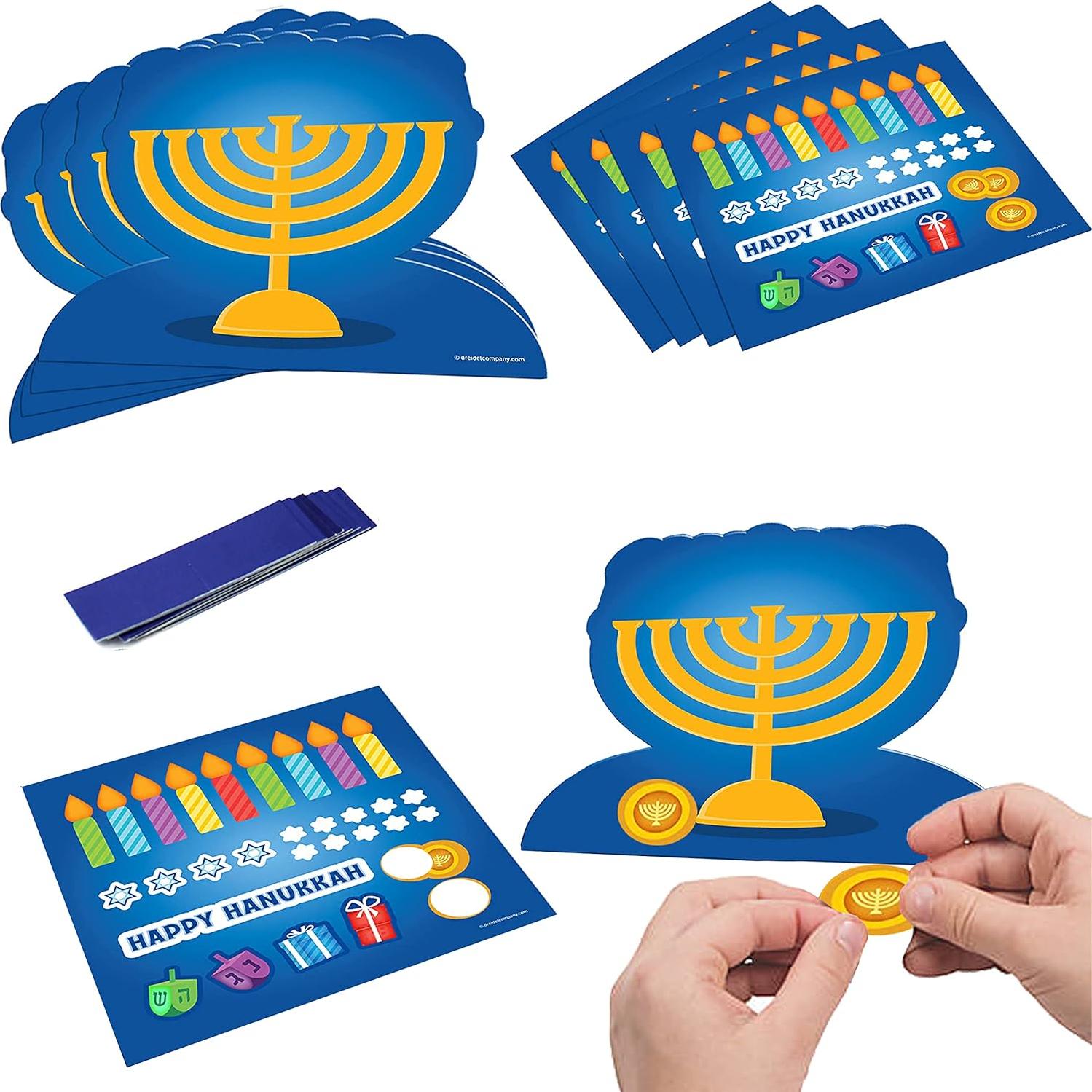 Decoración de Janucá 3D La Compañía Dreidel - 6 Pack