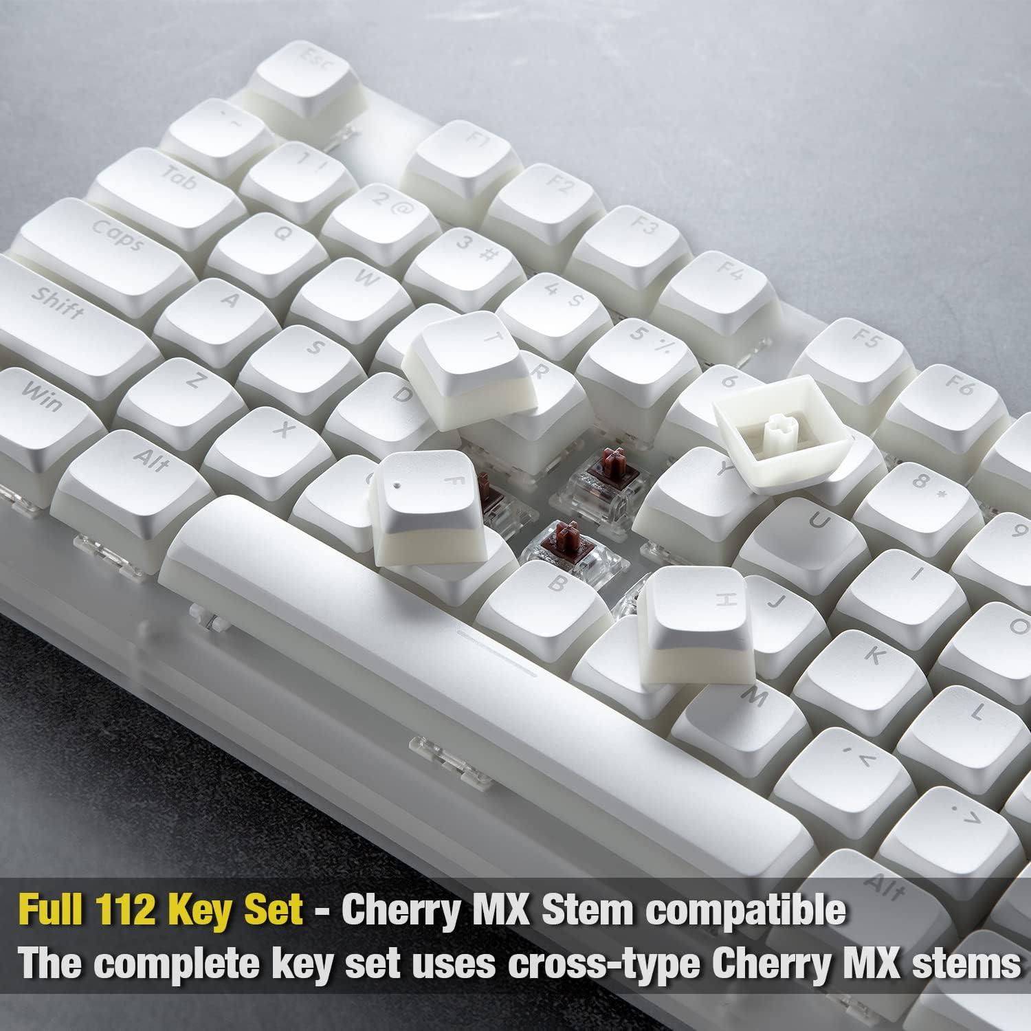 Teclas GunMjo Golf Pudding PBT Doubleshot para teclado mecánico