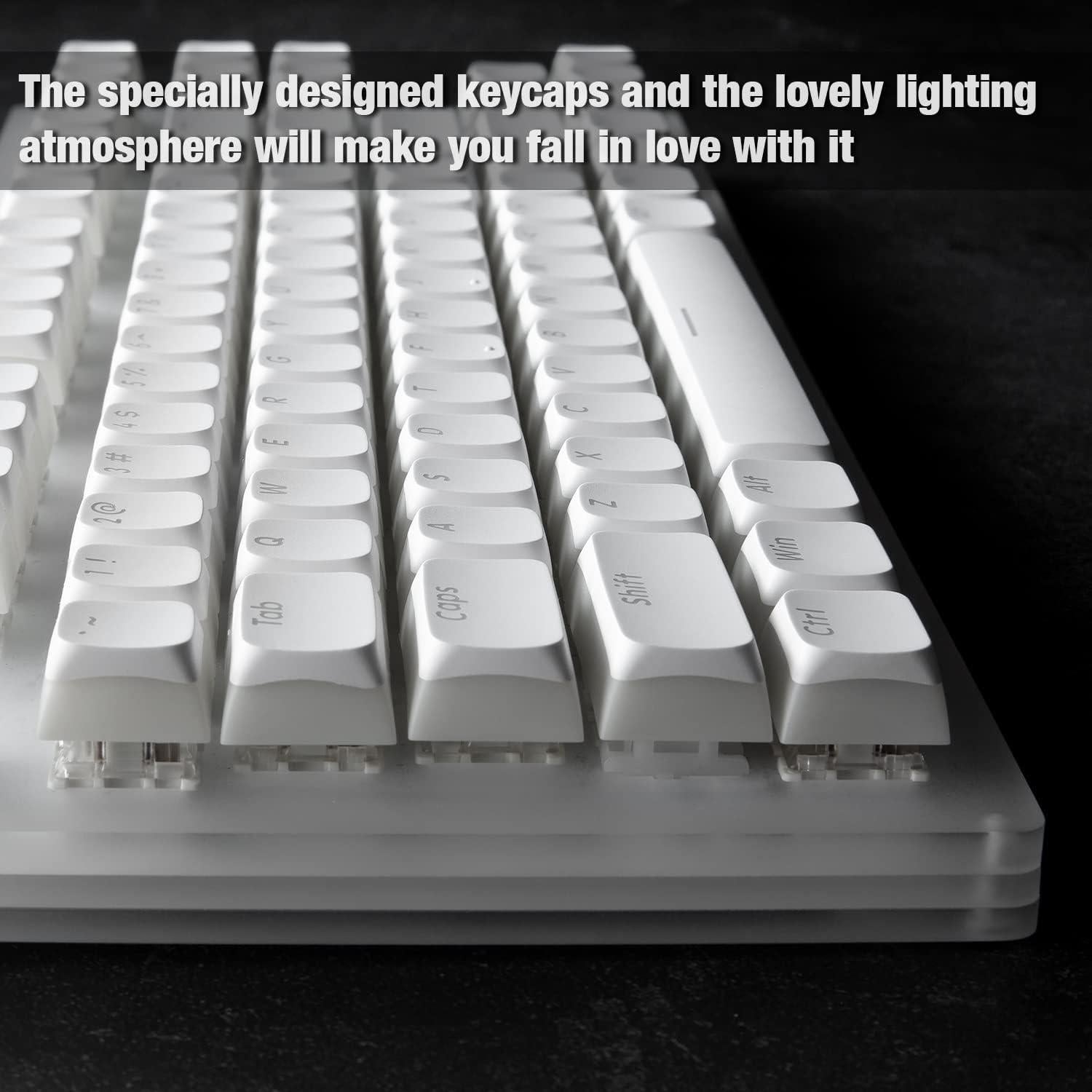 Teclas GunMjo Golf Pudding PBT Doubleshot para teclado mecánico