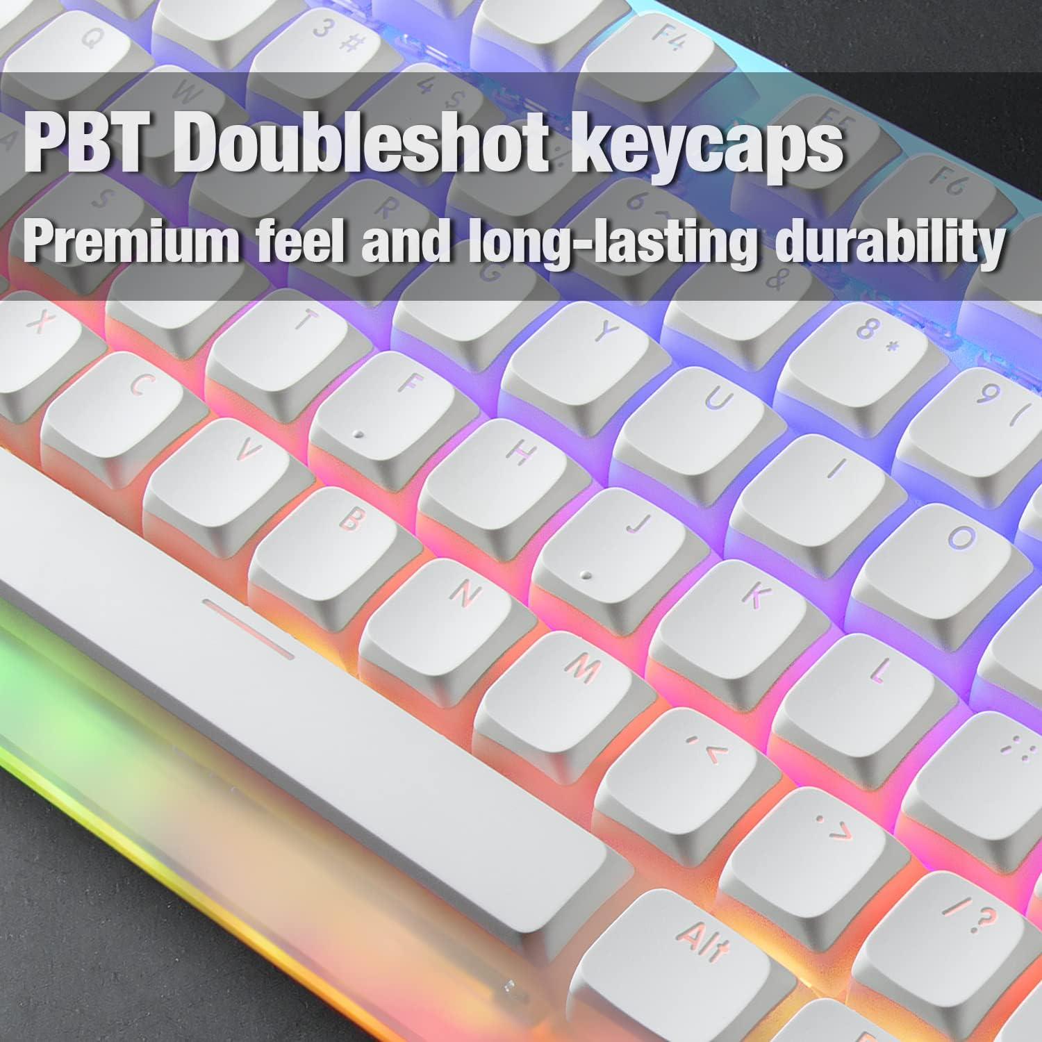 Teclas GunMjo Golf Pudding PBT Doubleshot para teclado mecánico