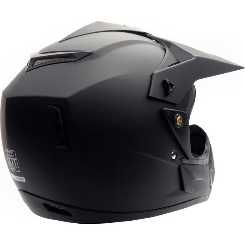 Casco de Motocicleta MMG Off Road X-Pequeño Negro Mate