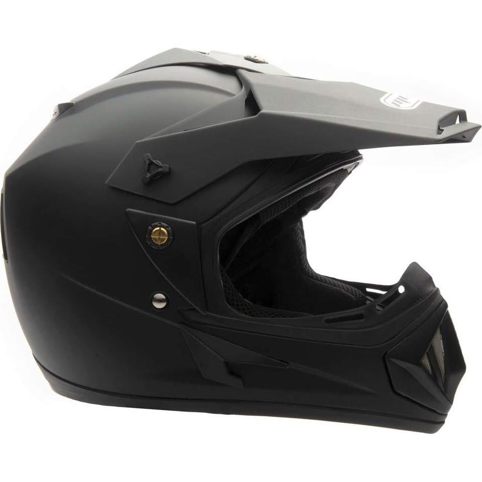 Casco de Motocicleta MMG Off Road X-Pequeño Negro Mate