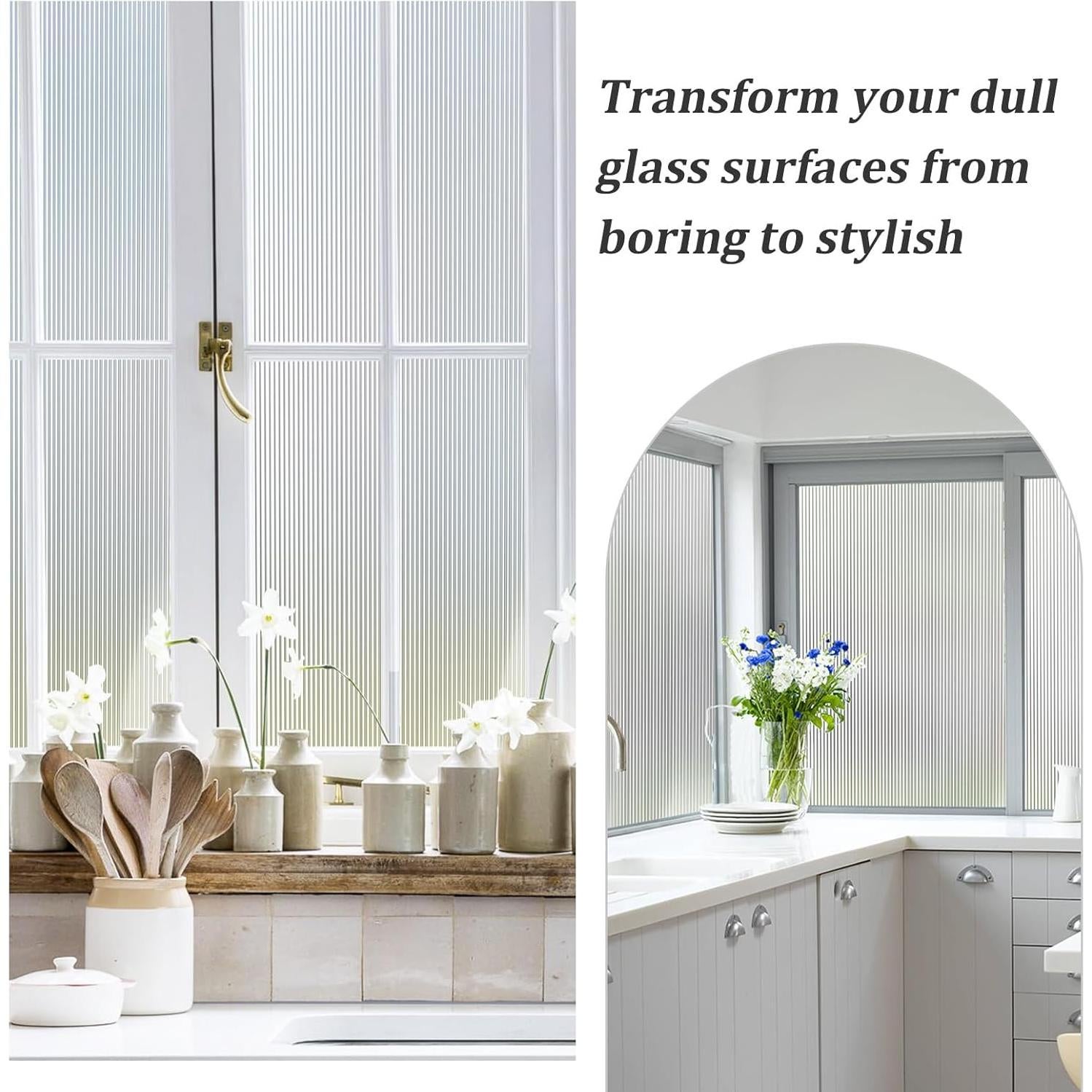 Película de Privacidad Windimiley 44.5x200 cm Vinilo Opaco