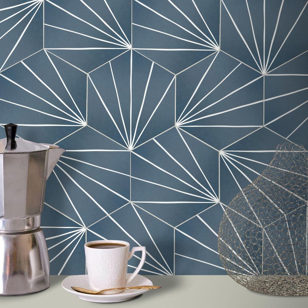 Azulejos autoadhesivos INNO STICKERS hexagonales Art Deco 45 pcs