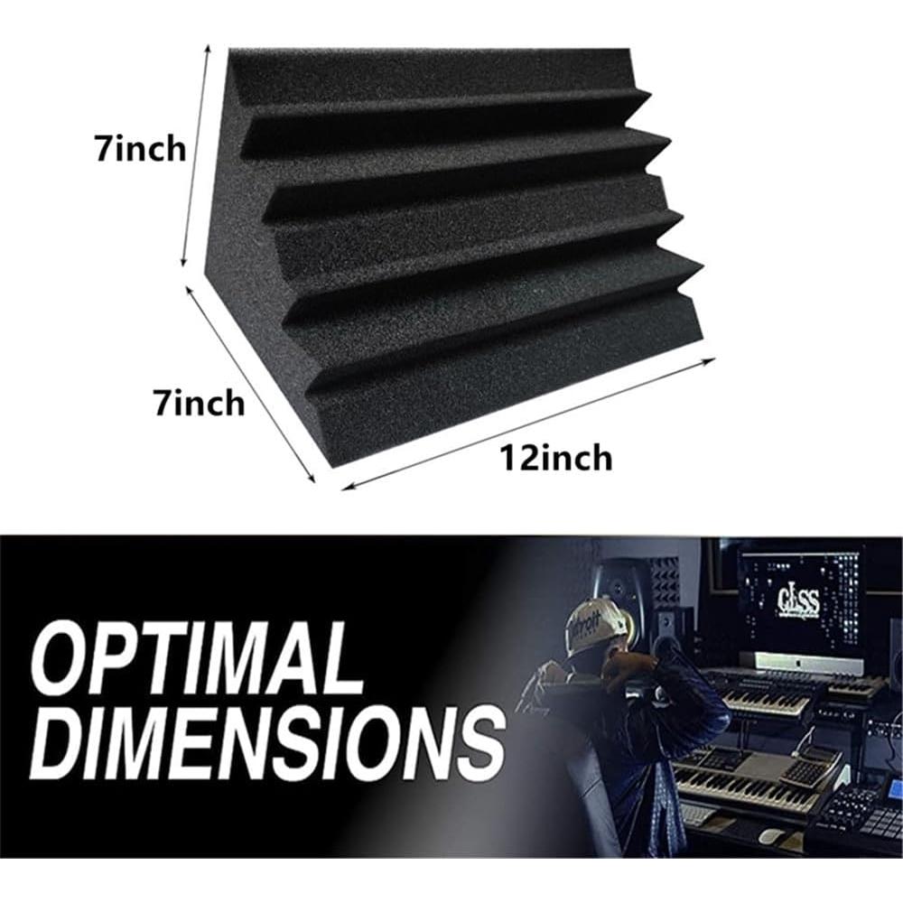 Paneles Acústicos ZHOJEREL 30x30x30 cm 16 Paquetes Negro