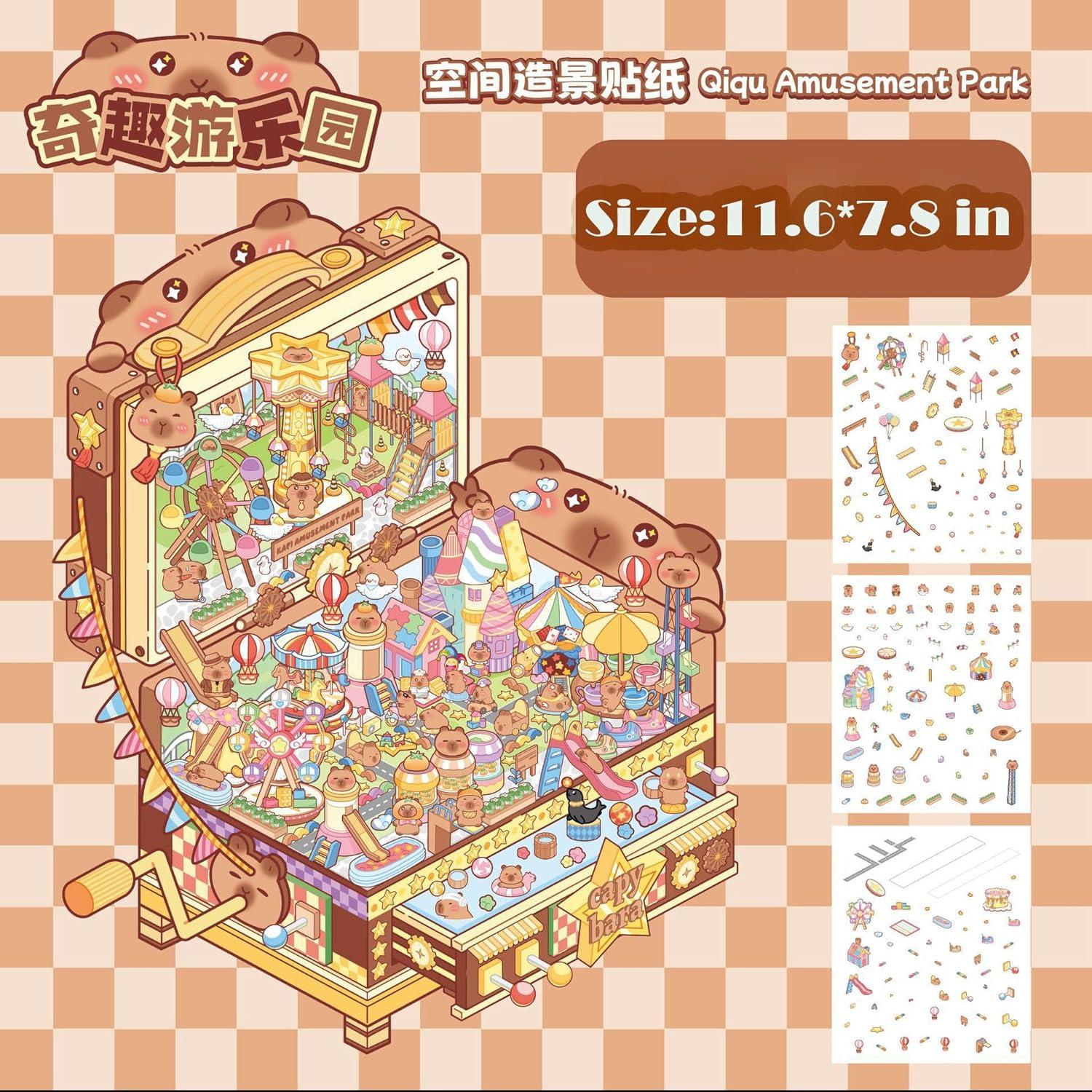 4 Juegos de Stickers 3D QIUYUEMIN para Manualidades Creativas