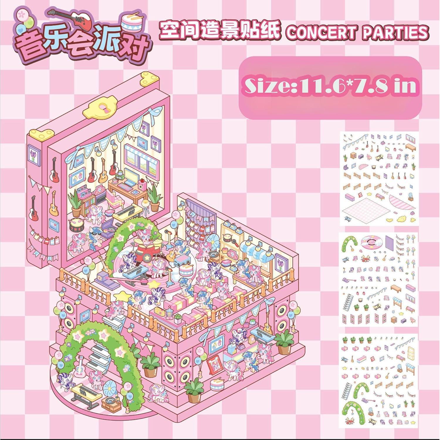 4 Juegos de Stickers 3D QIUYUEMIN para Manualidades Creativas